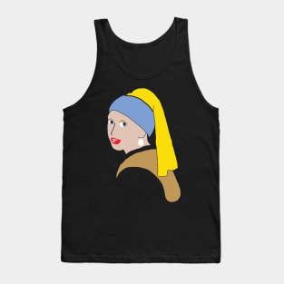 Girl with a Pearl Earring Minimized Tank Top